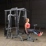 Машина Смита Body Solid GS348Q с тягой (стек 90кг) и батерфляем