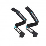 Ремень для тяги LIVEPRO Weightlifting Straps черный, пара