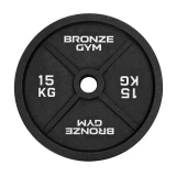 Диск олимпийский BRONZE GYM чугунный 15 кг