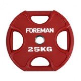 Диск X-Training уретановый цветной FOREMAN FM/UPX-25KG-RD (25 кг)