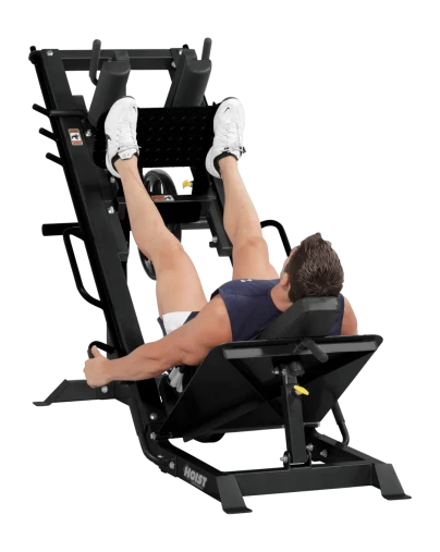 Жим ногами / Гак машина Hoist HF-4357 под углом 45 градусов на свободных весах