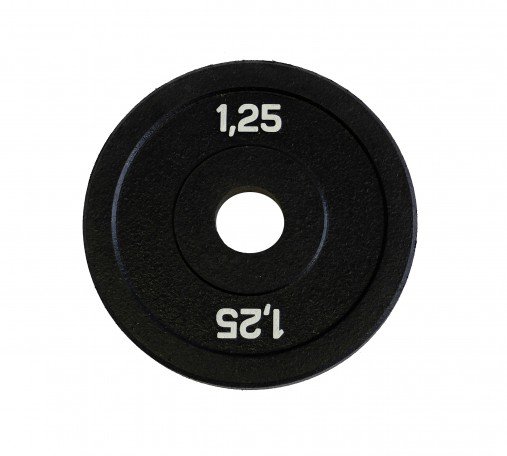Диск бамперный 1,25 кг (черный) Original Fit.Tools олимпийский ф50 мм для кроссфита