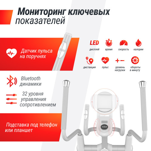Эллиптический тренажер UNIX Fit MV-850 (автонаклон / Auto Incline) зеркальный Эллиптический тренажер UNIX Fit MV-850 (автонаклон / Auto Incline) зеркальный